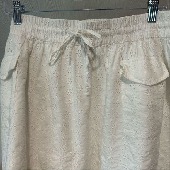 Aerie Eyelet Drawstring Waist Mini Skirt with Pockets - Picture 4 of 11